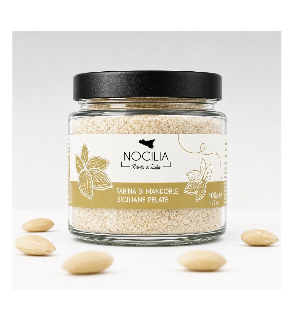 Harina de Almendras Sicilianas Peladas | Tarro de 100 g