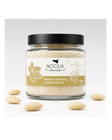 Meel van gepelde Siciliaanse amandelen | Pot van 100 g